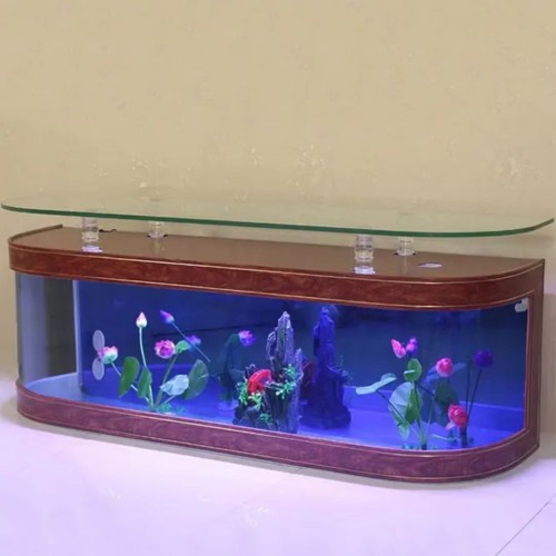 Moving Fish Transport Tank Large Fish Tank Aquarium with Base Cabinet Vertical Door European Style Dingju Fish Tank