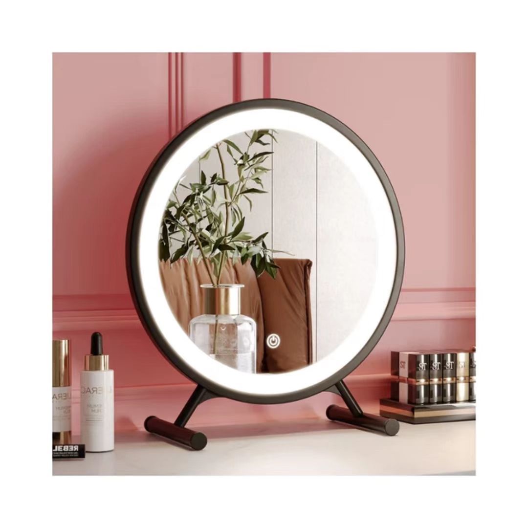 Makeup Smart Mirror Frame Round Vanity Table Dressing Mirror Touch Screen Desktop Dingju Mirror