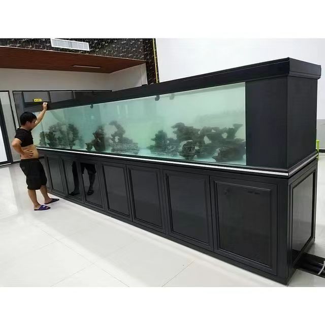 Large Custom Aluminium Cabinet Ultra Clear Glass Dingju Aquariums