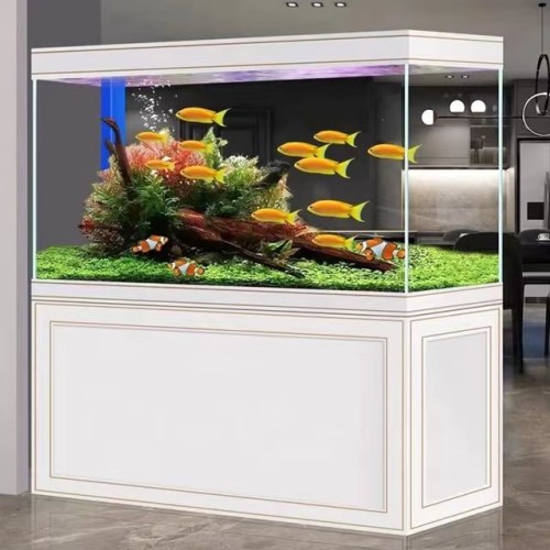 Rectangular Aquarium Led Light Cycle Filter Floating Lid Fish Tank Glass Carton Box Aquariums & Fish Tank