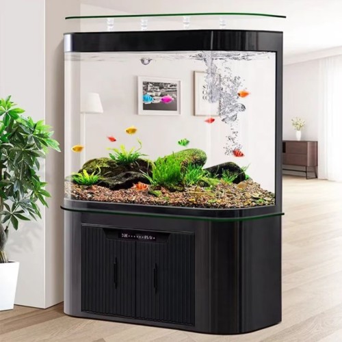 Rectangular European - Style Screen Bottom Cabinet Ecological Aquarium Bottom Filter Glass Dinghju Fish Farming Tank