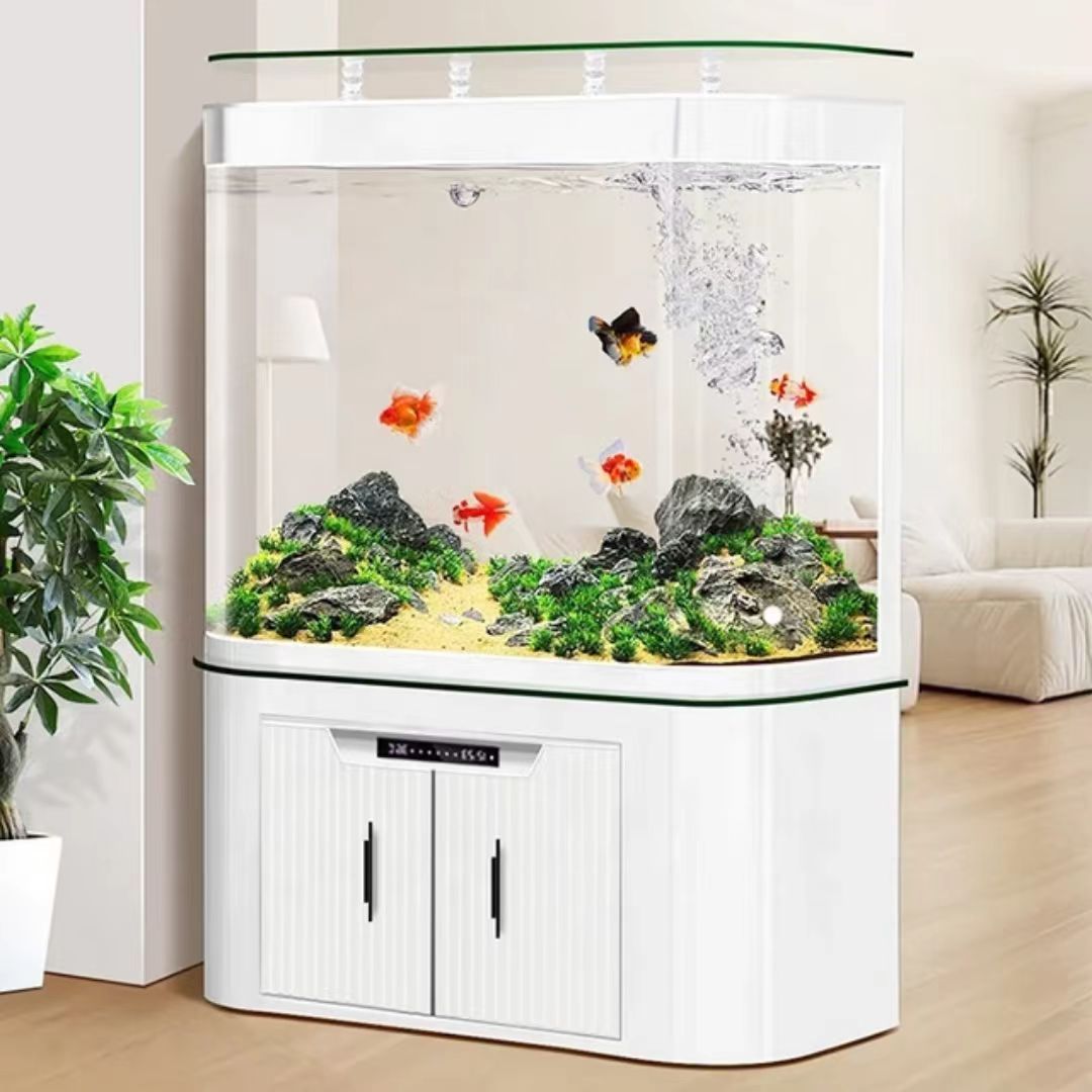 Rectangular European - Style Screen Bottom Cabinet Ecological Aquarium Bottom Filter Glass Dinghju Fish Farming Tank